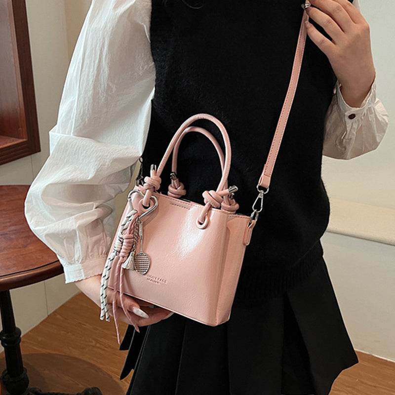 Women's Messenger Bag Fashion Portable One-shoulder Bucket Bag - Mubimart