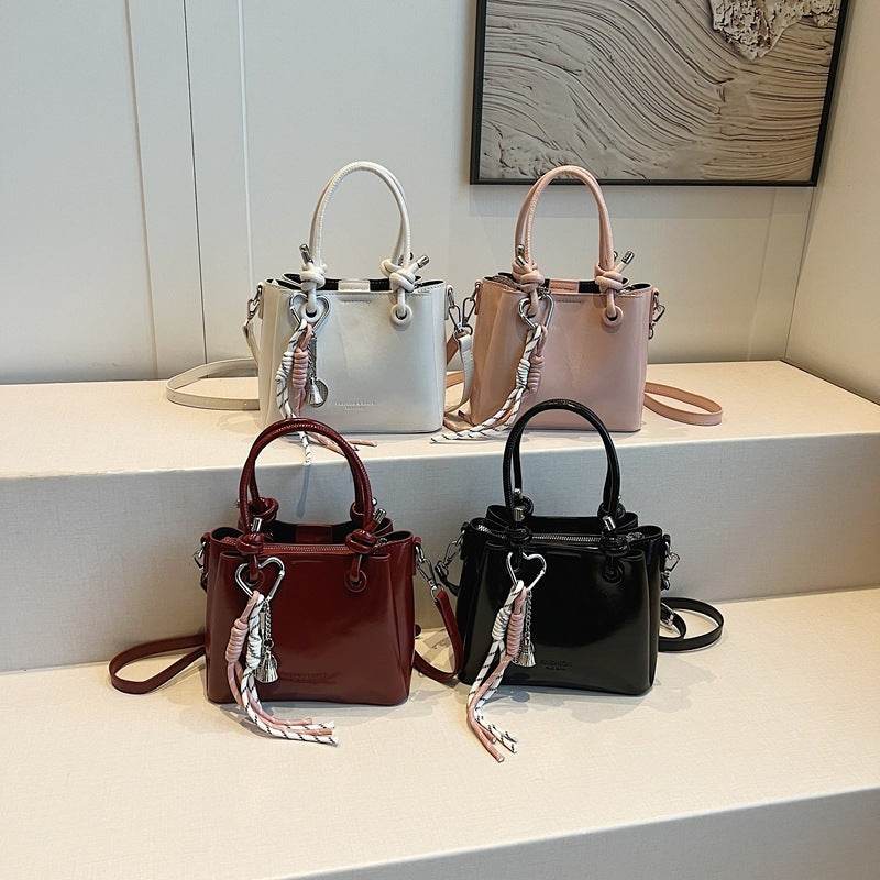 Women's Messenger Bag Fashion Portable One-shoulder Bucket Bag - Mubimart
