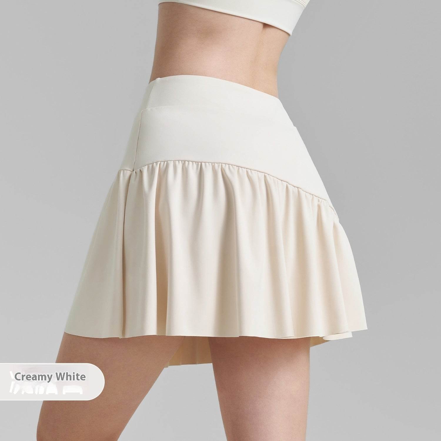Pleated Fitness Yoga Skirts Sports Tennis Skirt - Mubimart