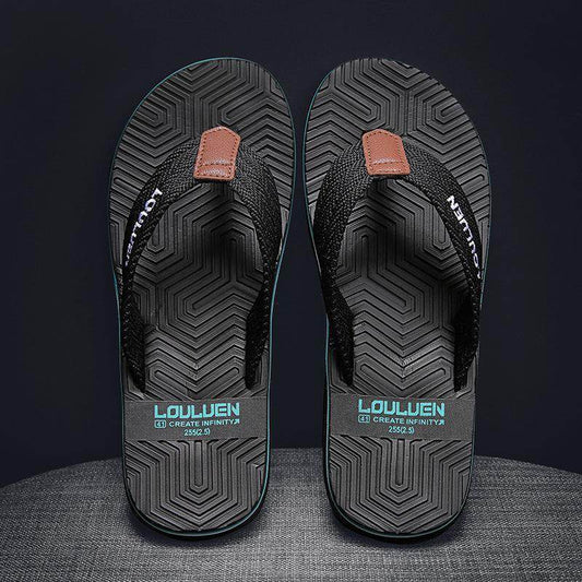 Summer Beach Flip Flops Fashion Flip-flop Non-slip Men's Sandals - Mubimart