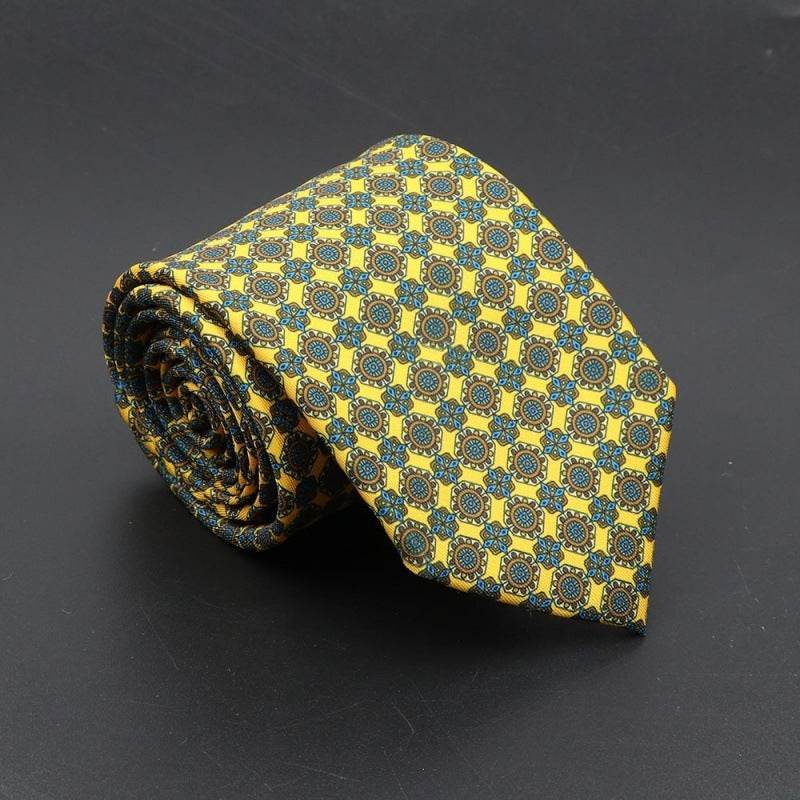 Super Soft Bohemian Silk Ties Men's Fashion 75mm Necktie - Mubimart