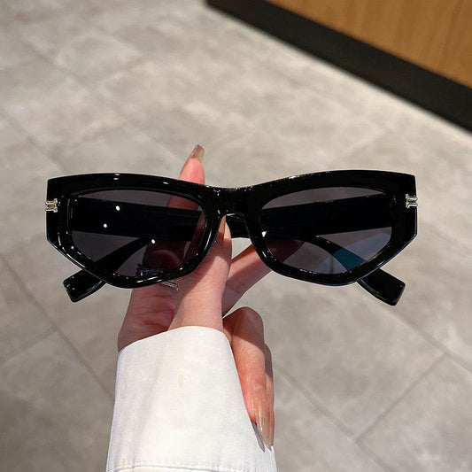 Cat Eye Sunglasses Women's Fashion Street Shooting UV Protection - Mubimart