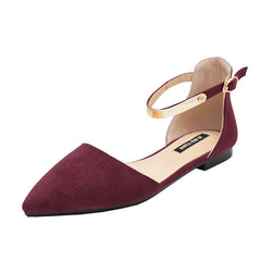 Women's Plus Size Flat Pointed Toe Hollow Shoes