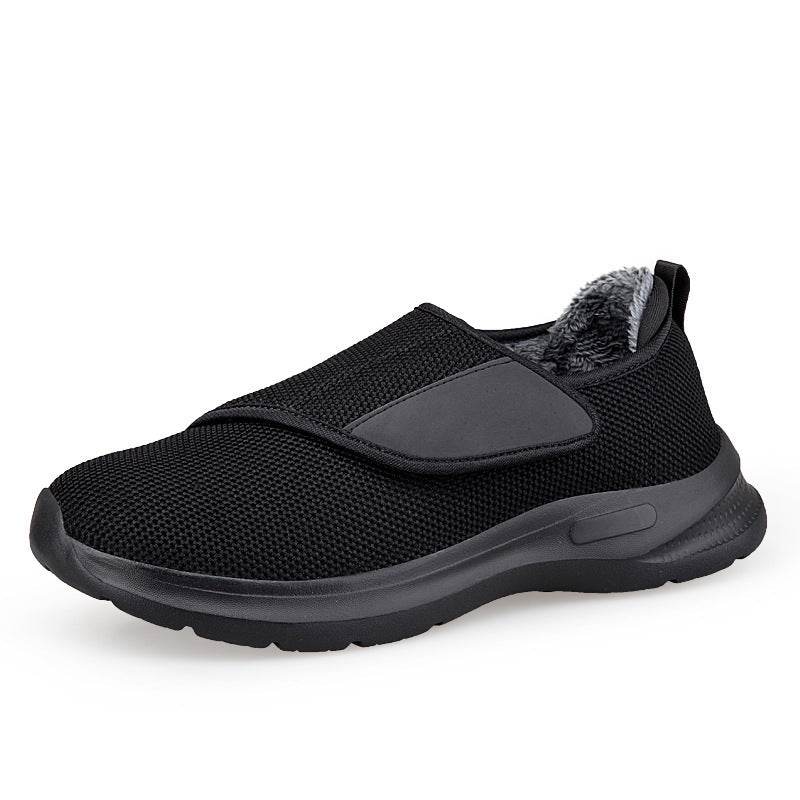 Winter Fleece-lined Casual Sneaker Men And Women Insulated Cotton-padded Shoes - Mubimart