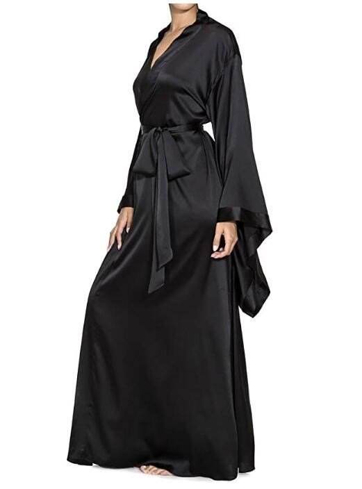 Fashion Nightwear One-piece Satin Bridesmaid Bathrobe - Mubimart