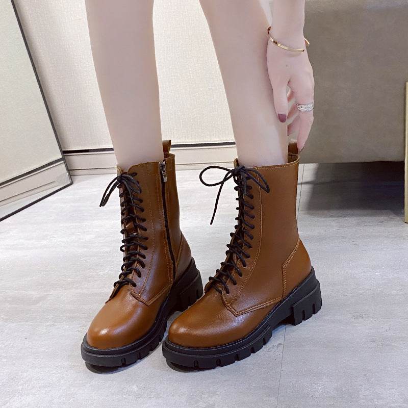 Inner Increase Short Boots Tide Ins Women Boots - Mubimart