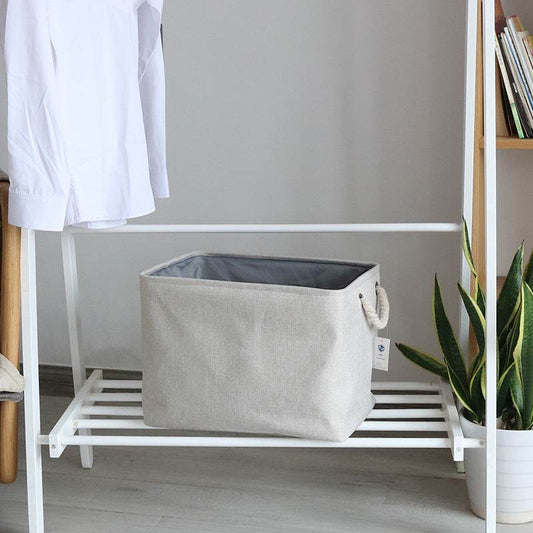 foldable fabric storage basket - Mubimart