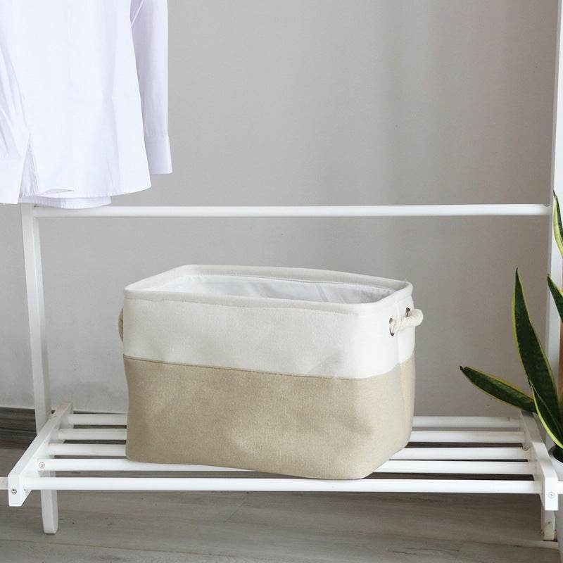 foldable fabric storage basket - Mubimart
