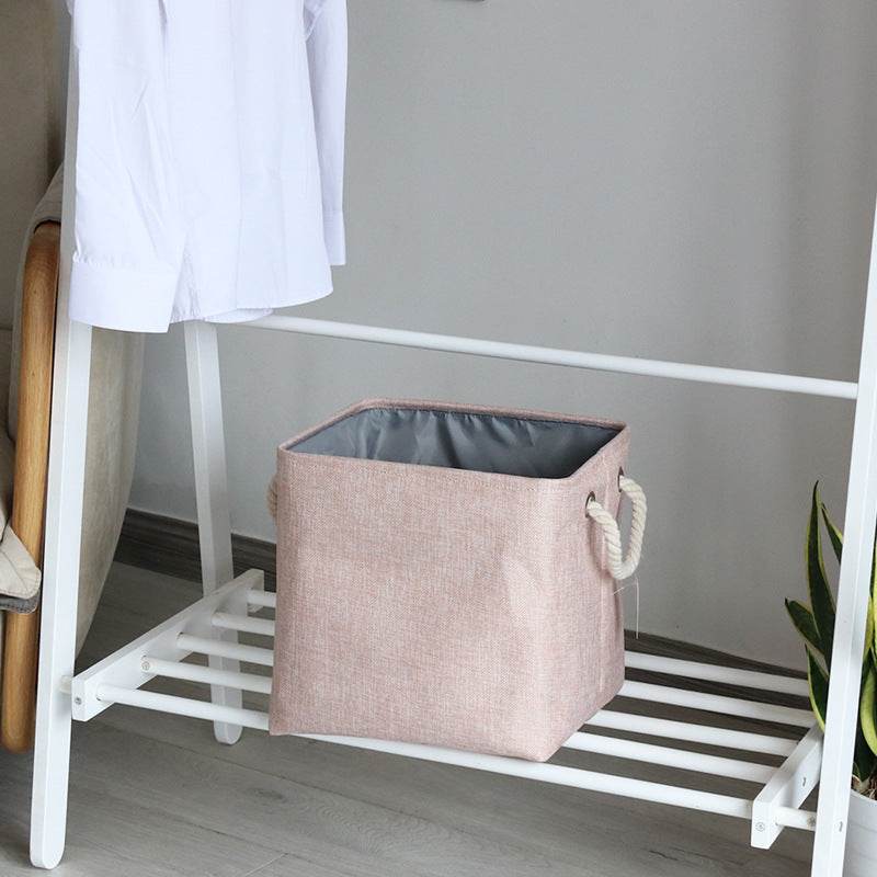 foldable fabric storage basket - Mubimart
