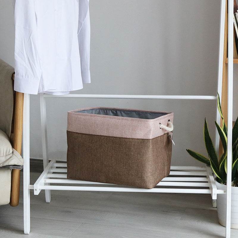 foldable fabric storage basket - Mubimart