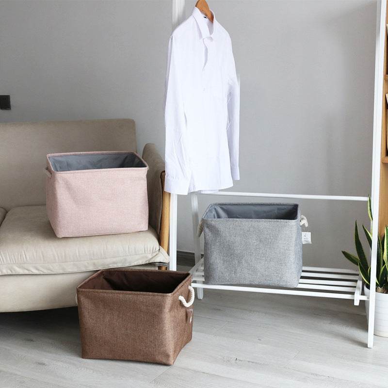 foldable fabric storage basket - Mubimart