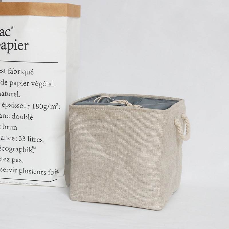 foldable fabric storage basket - Mubimart