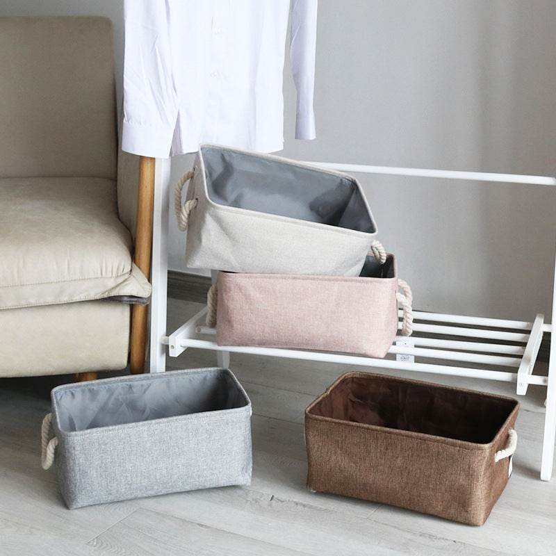 foldable fabric storage basket - Mubimart
