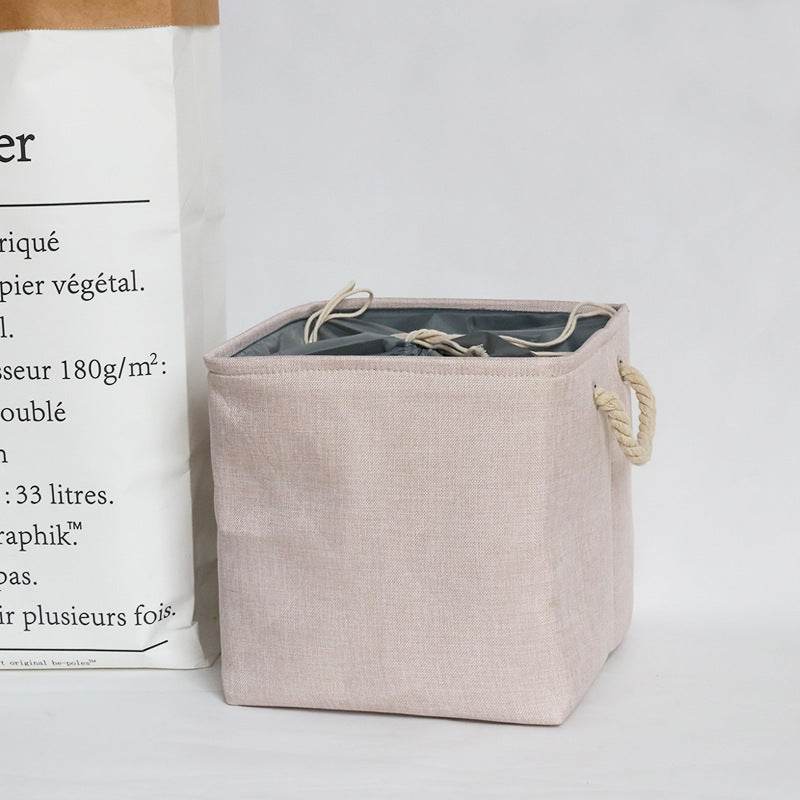 foldable fabric storage basket - Mubimart