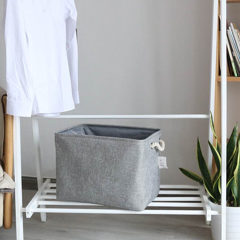 foldable fabric storage basket - Mubimart