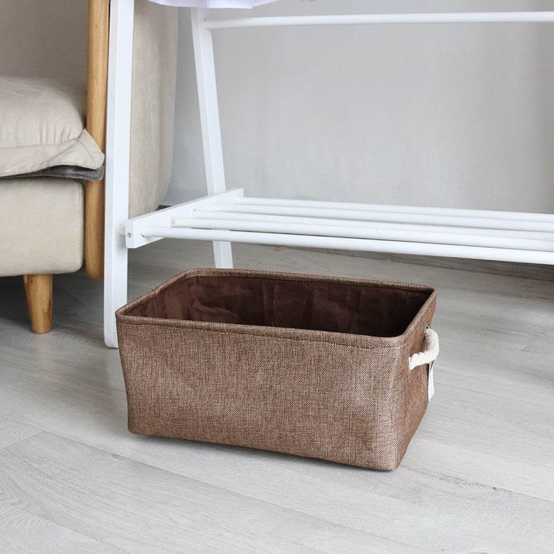 foldable fabric storage basket - Mubimart