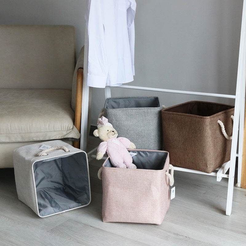 foldable fabric storage basket - Mubimart