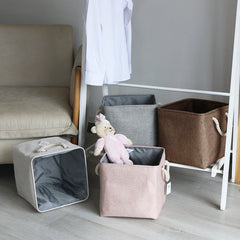 foldable fabric storage basket - Mubimart - Fabric Basket 