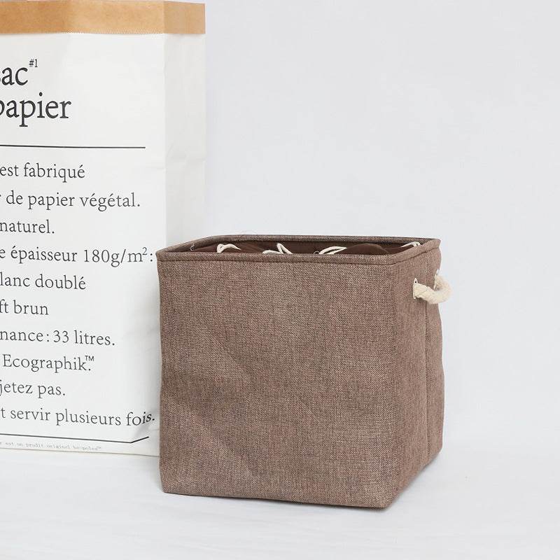 foldable fabric storage basket - Mubimart