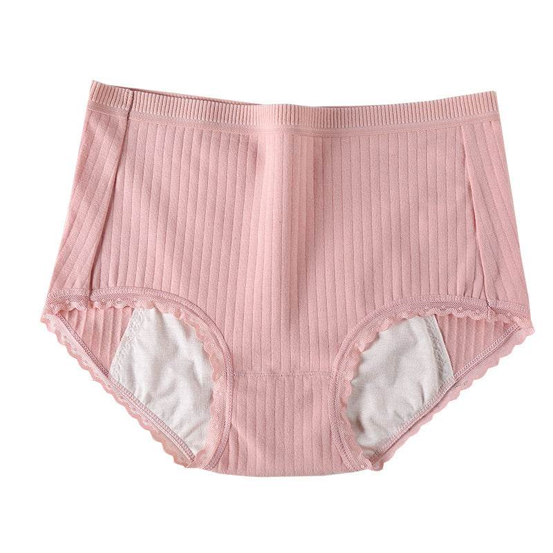 new underwear comes in a large size medium waist cotton menstruating period anti-leakage waterproof and antibacterial women's underwear - Mubimart