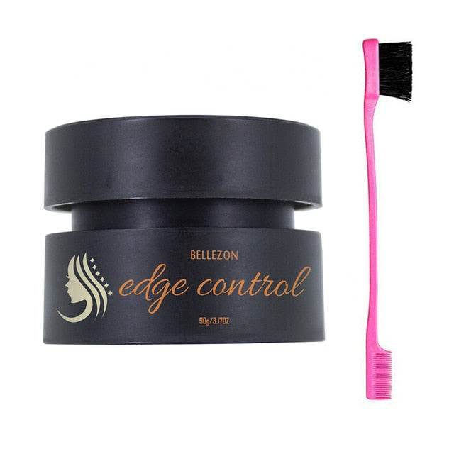 sideburn styling wax gel anti-frizz edge control hair cream - Mubimart