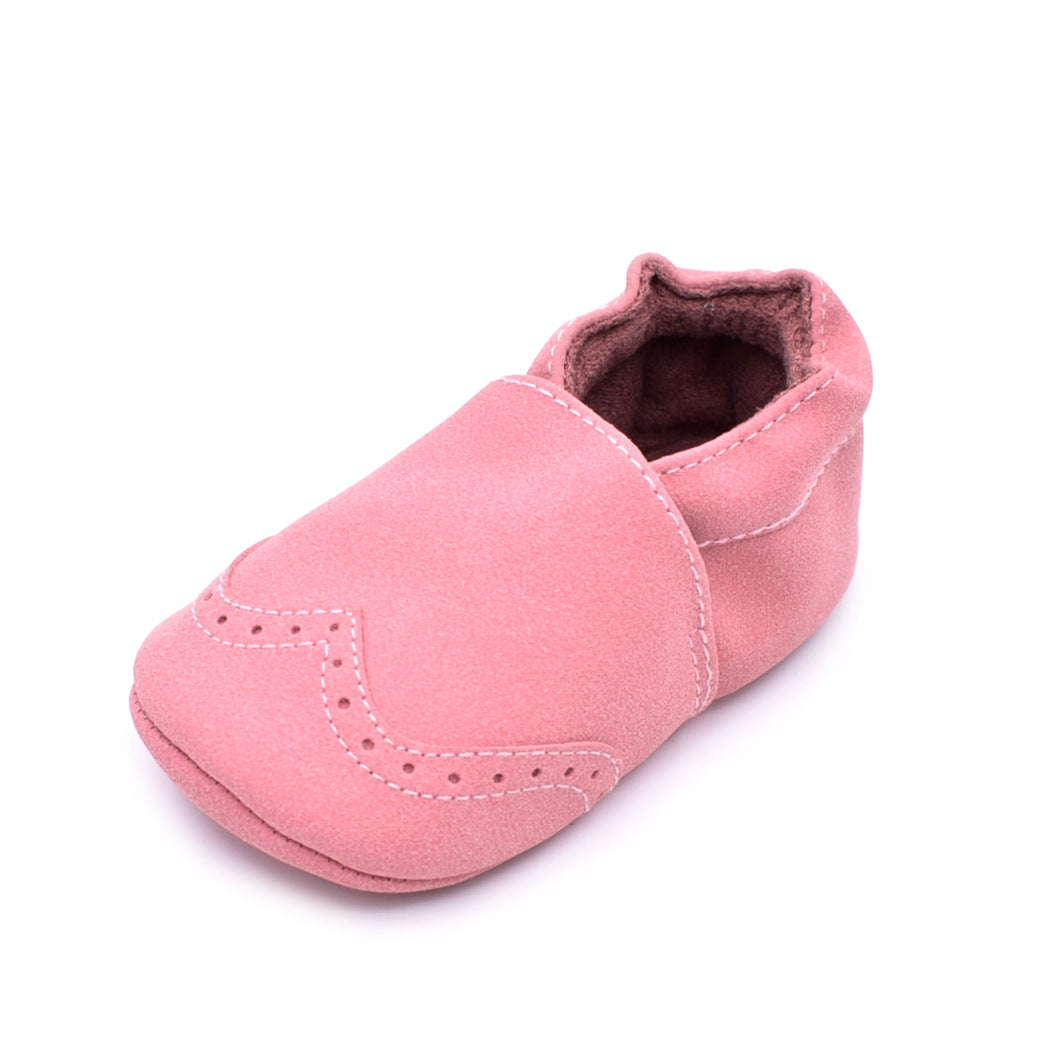 spring and autumn new matte leather baby shoes 0-1 years old soft bottom toddler shoes 7 color baby shoes - Mubimart -  