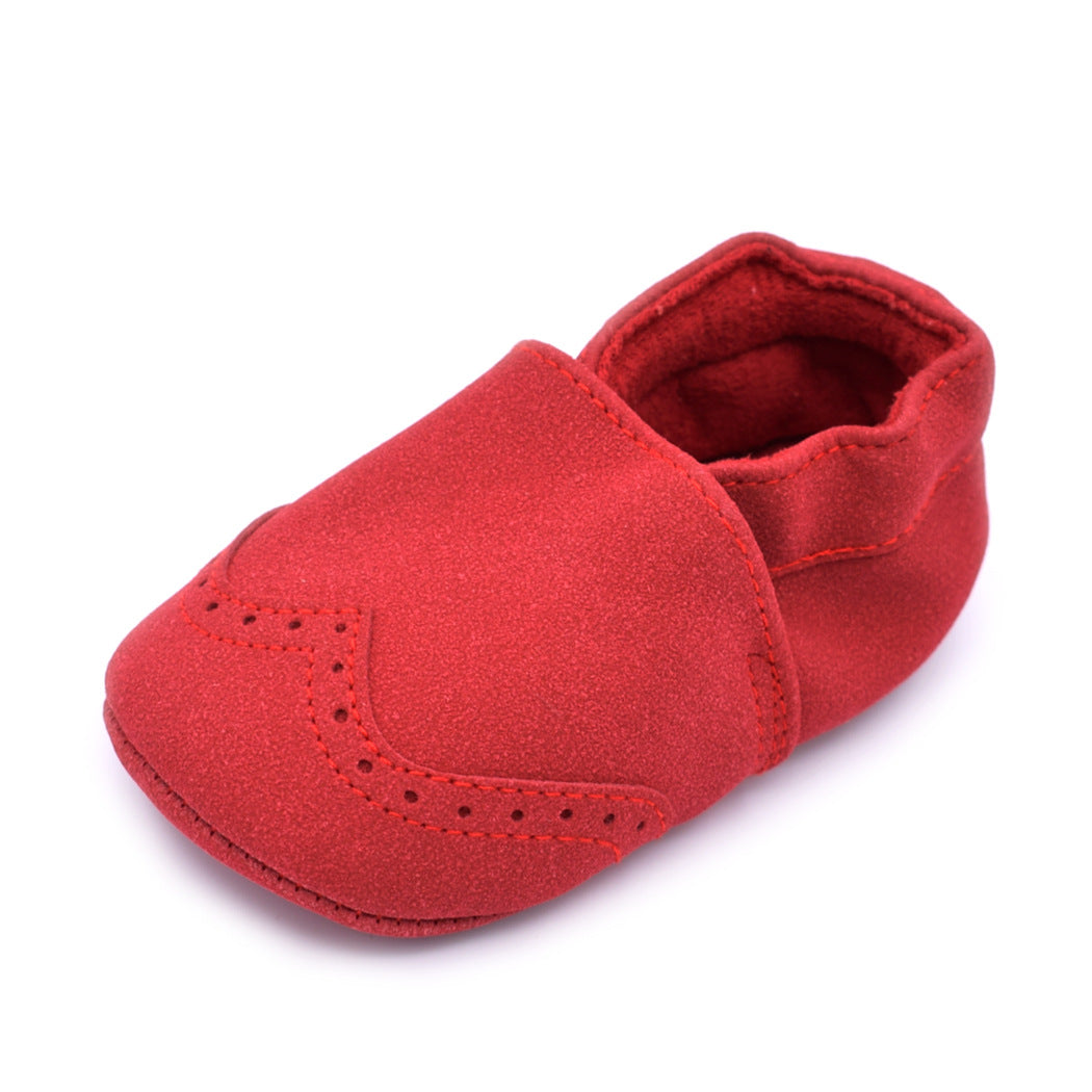 spring and autumn new matte leather baby shoes 0-1 years old soft bottom toddler shoes 7 color baby shoes - Mubimart -  