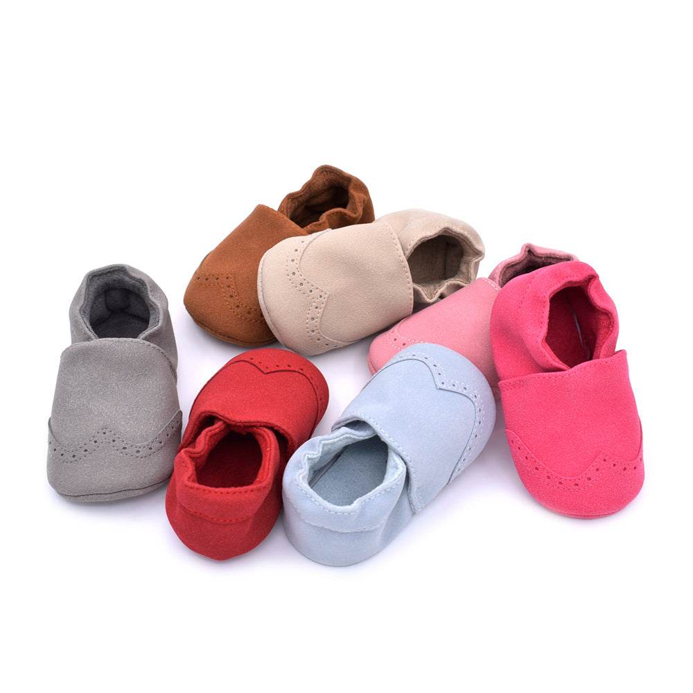 spring and autumn new matte leather baby shoes 0-1 years old soft bottom toddler shoes 7 color baby shoes - Mubimart