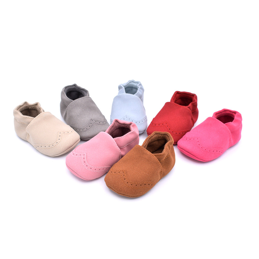 spring and autumn new matte leather baby shoes 0-1 years old soft bottom toddler shoes 7 color baby shoes - Mubimart -  