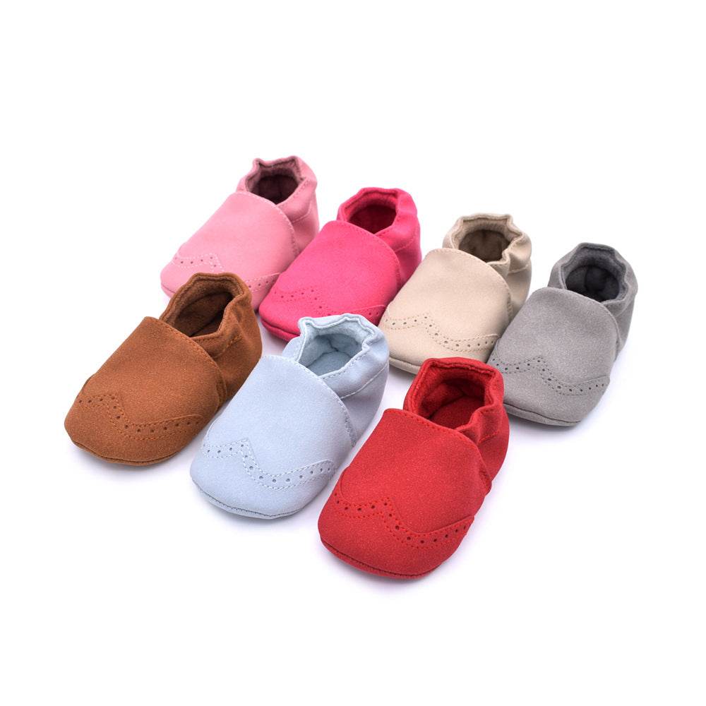 spring and autumn new matte leather baby shoes 0-1 years old soft bottom toddler shoes 7 color baby shoes - Mubimart