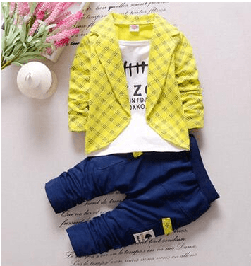 toddler baby clothes children suit 0-3 years old suit + pants children's sportswear boys girls children's clothing brand - Mubimart