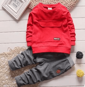 toddler baby clothes children suit 0-3 years old suit + pants children's sportswear boys girls children's clothing brand - Mubimart