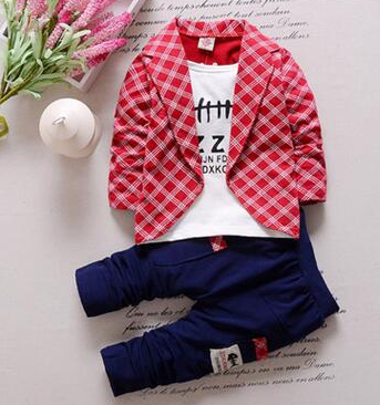 toddler baby clothes children suit 0-3 years old suit + pants children's sportswear boys girls children's clothing brand - Mubimart -  