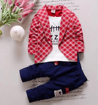 toddler baby clothes children suit 0-3 years old suit + pants children's sportswear boys girls children's clothing brand - Mubimart